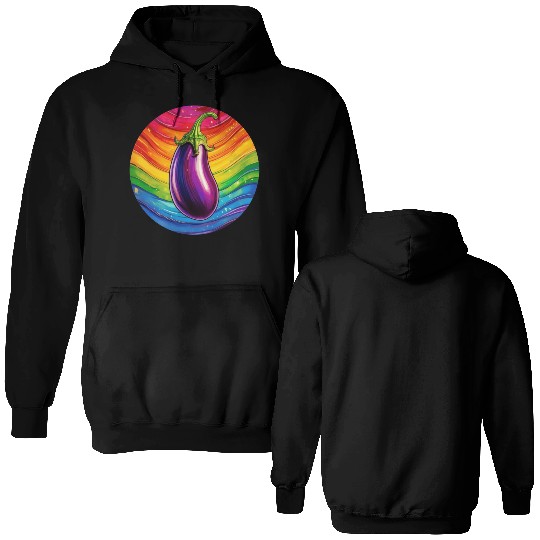 LGBTQ Eggplant Double Sided Hoodies