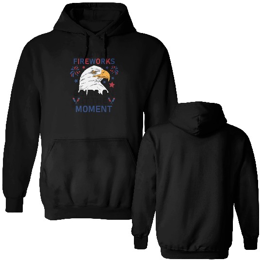 Funny 4Th Of July 2025 A Lot of Fireworks Going on Double Sided Hoodies