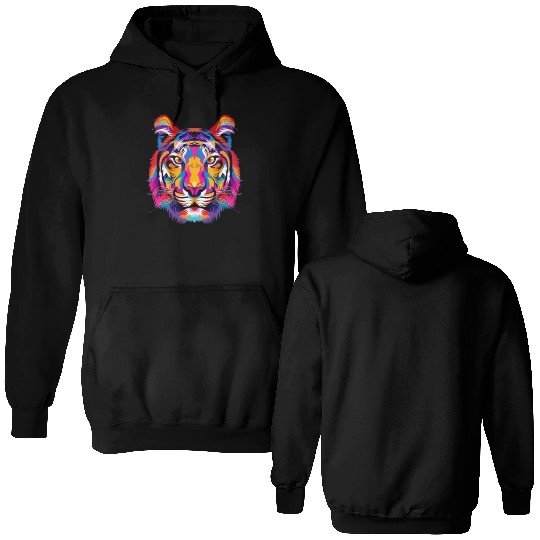 TIGER, TIGER BURNING BRIGHT. Double Sided Hoodies
