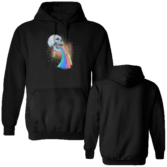 Goth Rock Satan Unicorn Festivals Death Metal Double Sided Hoodies