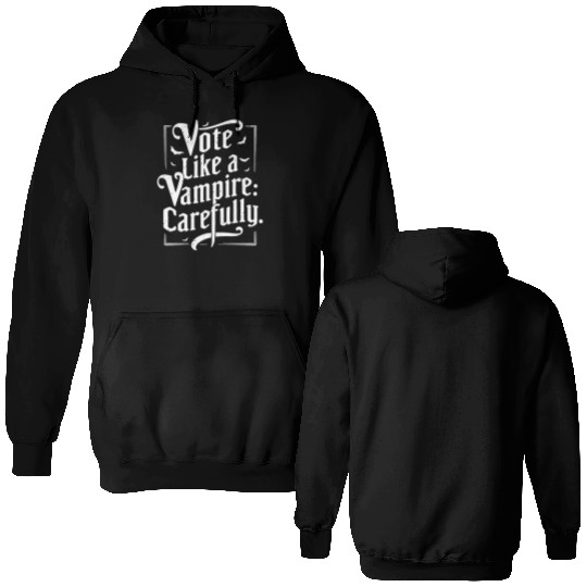 Spooky Political Satire for Halloween: Trick or Double Sided Hoodies