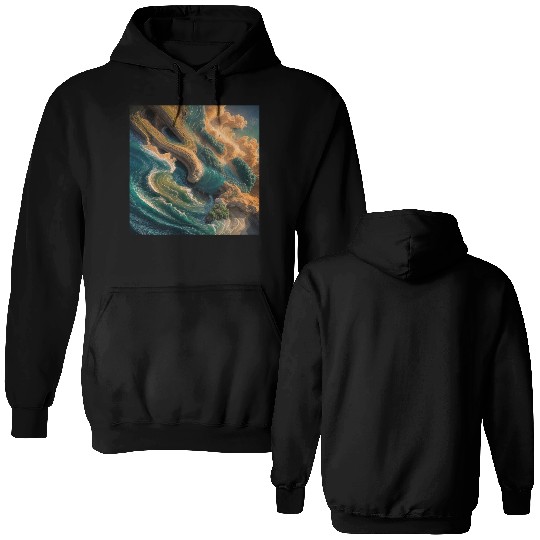 Nature-Inspired Aesthetic: Colors of Earth & Sky Double Sided Hoodies