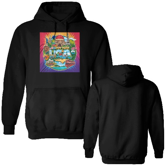 USA TOUR Double Sided Hoodies