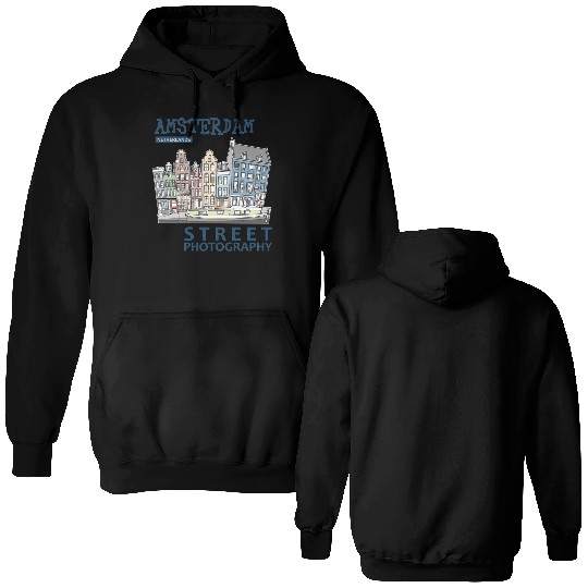 Amsterdam Street Photography Double Sided Hoodies