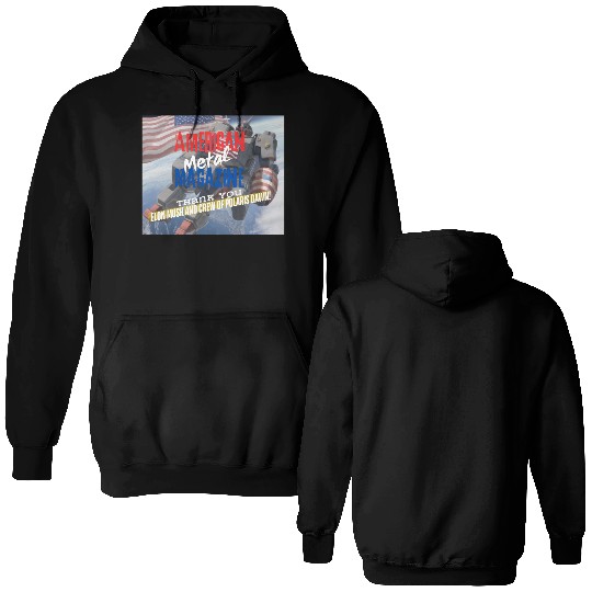 Elon Musk and Polaris Dawn crew A.M.M. 9-12 Double Sided Hoodies