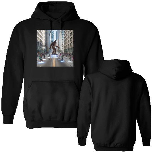 Sasquatch in Seattle Double Sided Hoodies
