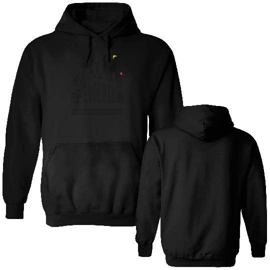 De-Evolution of Maga Republican Double Sided Hoodies
