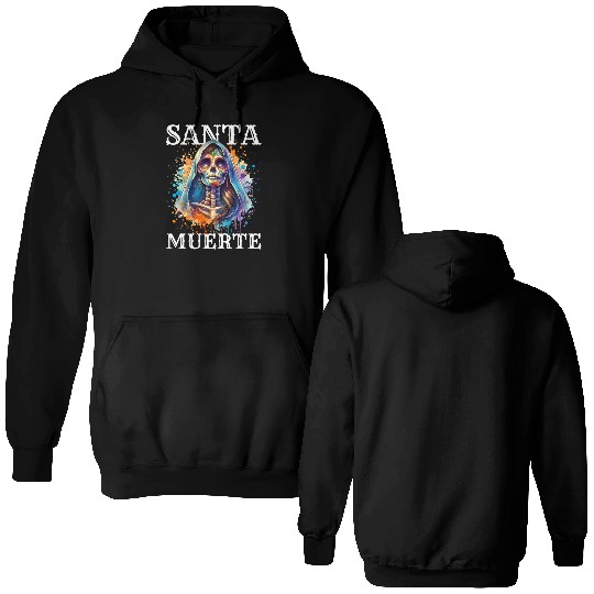 Santa Muerte for Karnival, Halloween and Día de Double Sided Hoodies