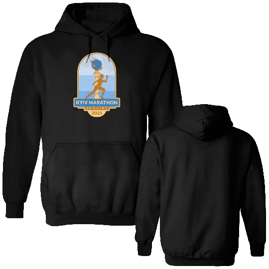 Kyiv Marathon – 2025 – Ukraine Double Sided Hoodies