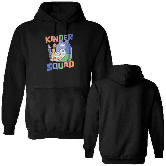 Elementary Teacher Squad Double Sided Hoodies