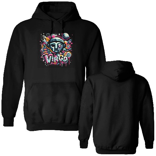 planet virgo robo Double Sided Hoodies