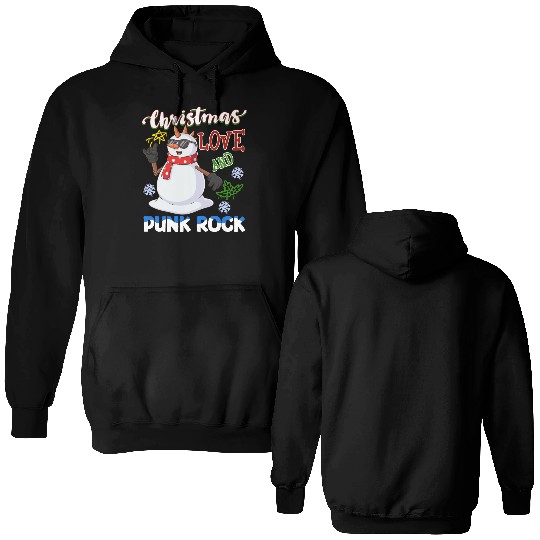 Rocky Christmas: Santa Claus Concert In Punk Rock Double Sided Hoodies