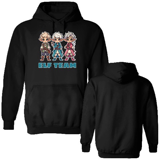 Enchanted Elf Vibes Double Sided Hoodies