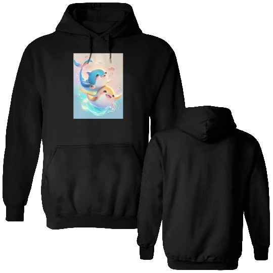 Happy birthday bevels tuna Double Sided Hoodies
