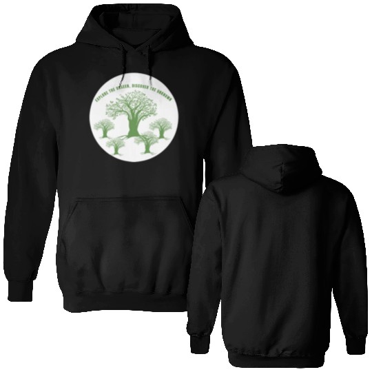 Green Tree Environmentalism Advocacy Double Sided Hoodies