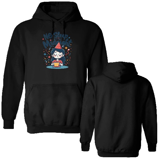 No Sleep Till Midnight Double Sided Hoodies