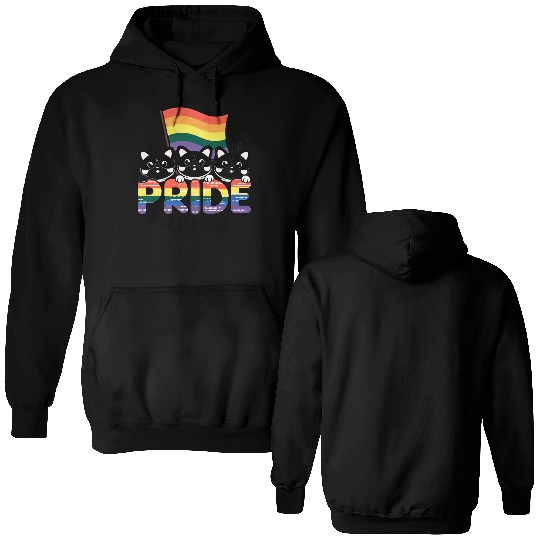 Pride of Jacksonville City Florida USA Rainbow Fla Double Sided Hoodies