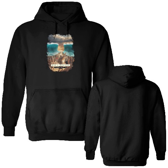 Moses Parting the Red Sea Double Sided Hoodies