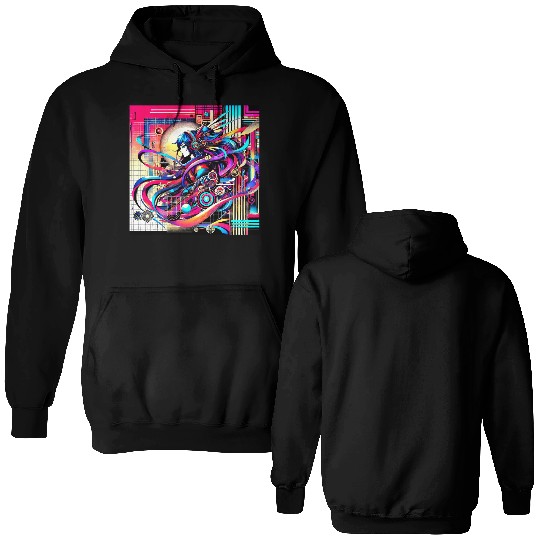 "Cyberpunk Anime Vibes" Double Sided Hoodies