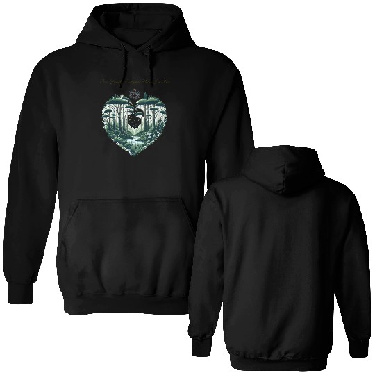 Evergreen Nature Lover Art Double Sided Hoodies