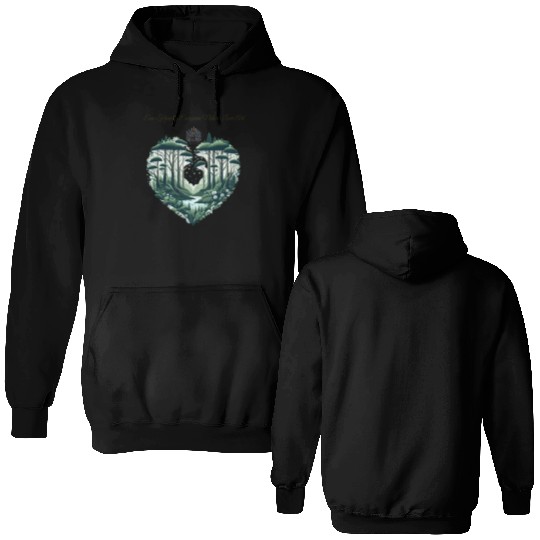 Evergreen Nature Lover Art Double Sided Hoodies