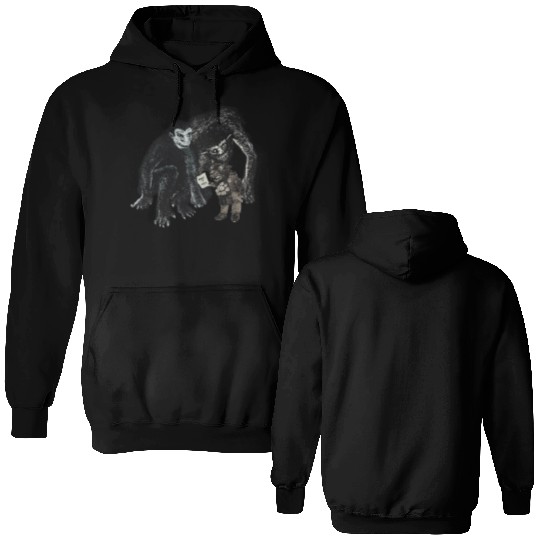 Surreal Monster Art – Dark Humor What It Says Desi Double Sided Hoodies