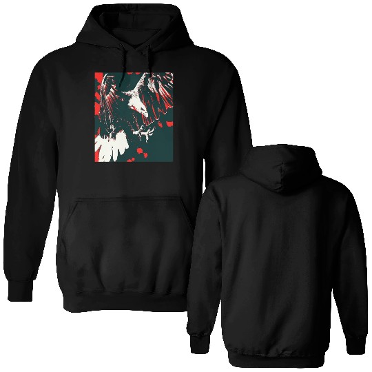 Eagle Landing Double Sided Hoodies