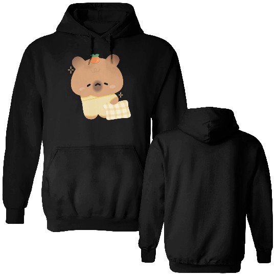 Sleepy Capybara Double Sided Hoodies