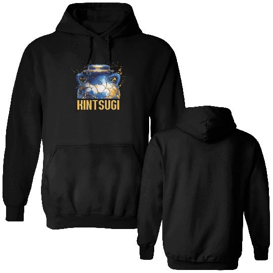 Pot Repair Pottery Culture Kintsugi Heart Double Sided Hoodies
