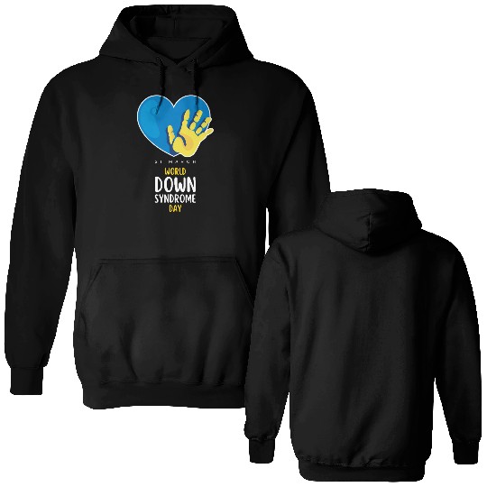 World Down Syndrome Awareness Men Women Kids Double Sided Hoodies