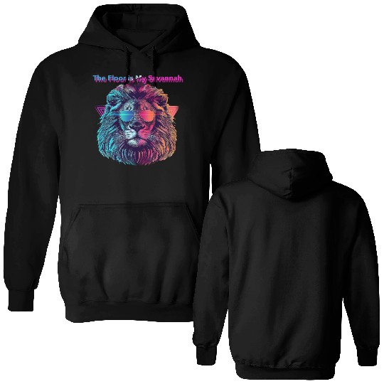 Dancing Lion | The Floor is my Savannah | Double Sided Hoodies