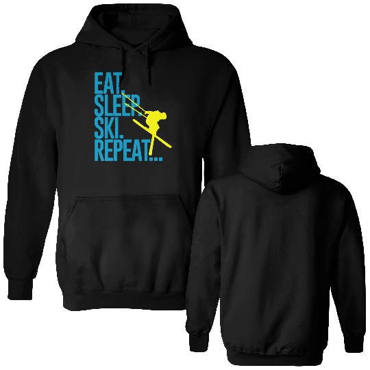 Skiing Double Sided Hoodies
