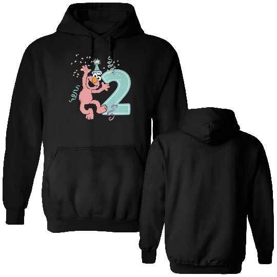 Sesame Street Birthday Design With Elmo Two Years Double Sided Hoodies