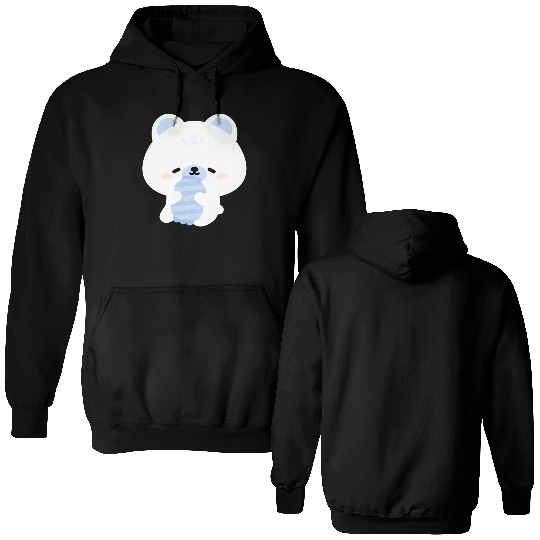Sleepy Polar Bear Double Sided Hoodies