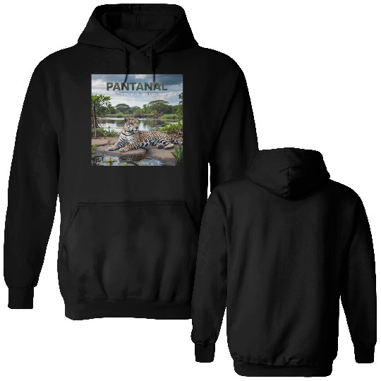 Pantanal Jaguar – Wild Beauty of Brazil Double Sided Hoodies