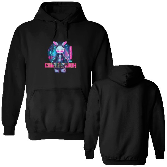 90´Cyberpunk Bunny Double Sided Hoodies