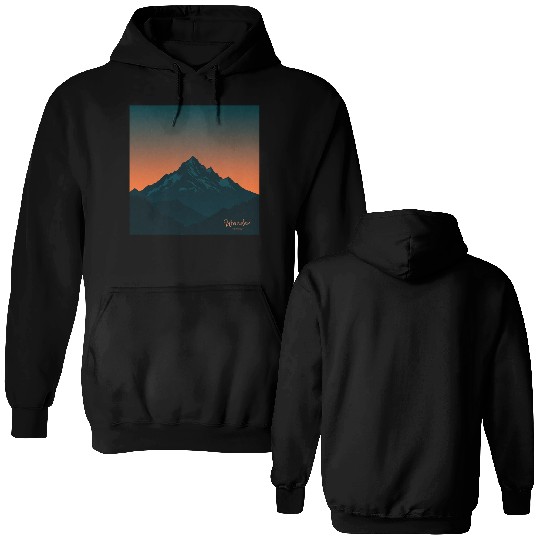 Wanderlust Peaks Double Sided Hoodies