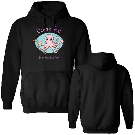 Octopus Splash Party Double Sided Hoodies