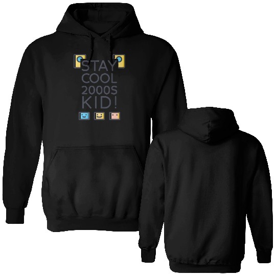 Stay Cool 2000s Kid – Y2K Retro Double Sided Hoodies