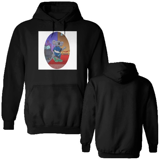 Koala on the red carpet Double Sided Hoodies