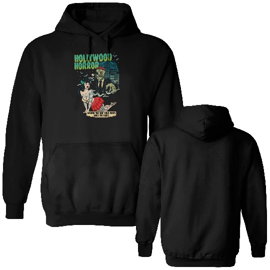 Hollywood Horror B-Movie Madness Double Sided Hoodies