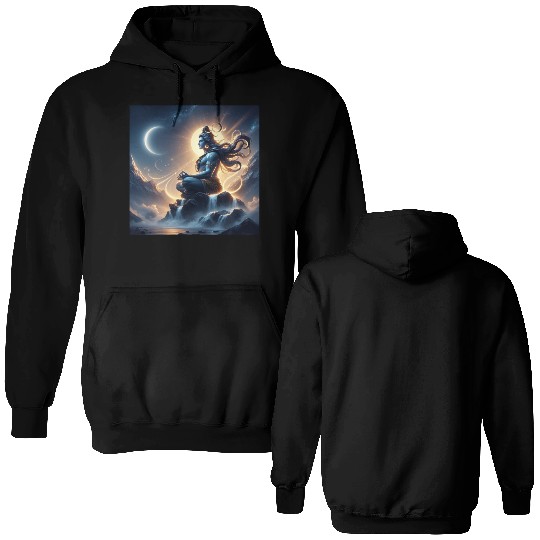 Celestial Meditation Oracle Design Double Sided Hoodies