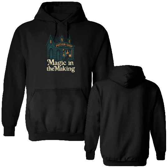 Potion Shop Witchcraft Design Double Sided Hoodies