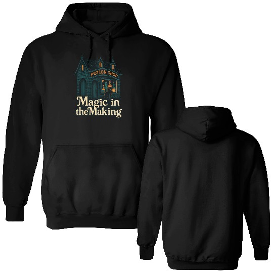 Potion Shop Witchcraft Design Double Sided Hoodies