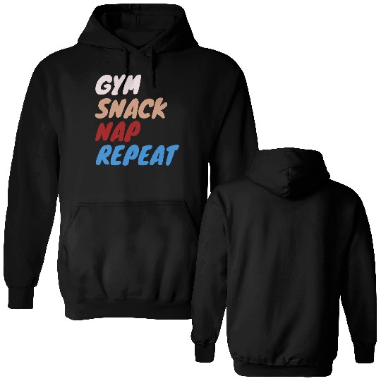 Fitness Motivation Script Double Sided Hoodies