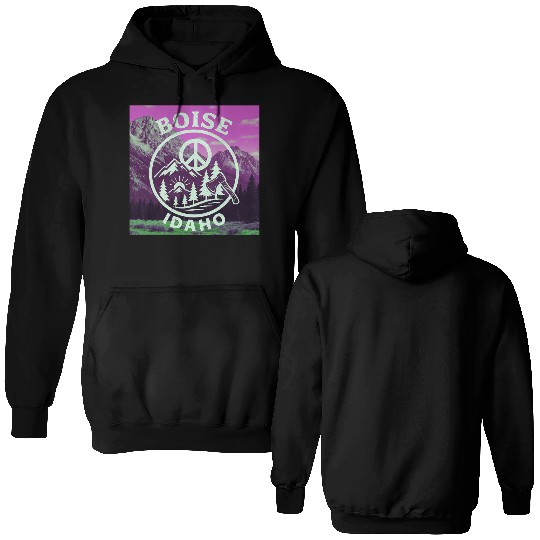 Boise, Idaho (P) Double Sided Hoodies