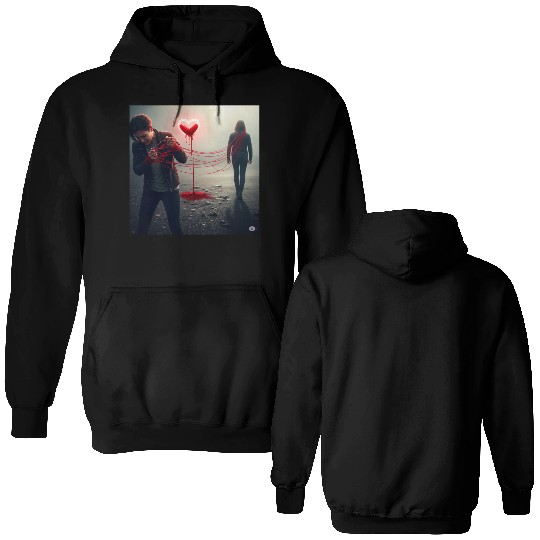 The Bleeding Heart Double Sided Hoodies