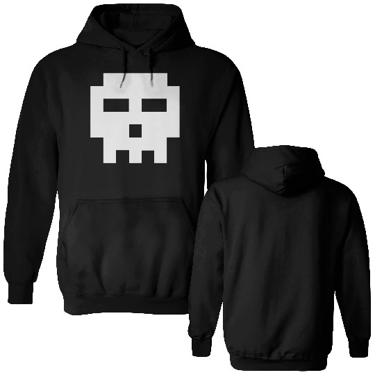 Scott Pilgrim 8-bit Skull Vector Double Sided Hoodies