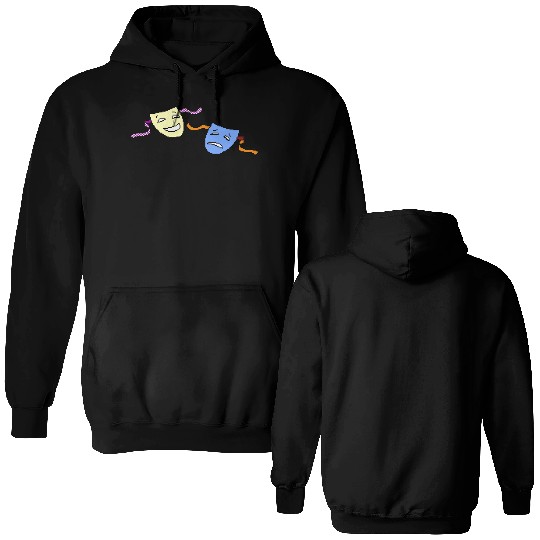 Beagle Bros Comedy Tragedy Double Sided Hoodies