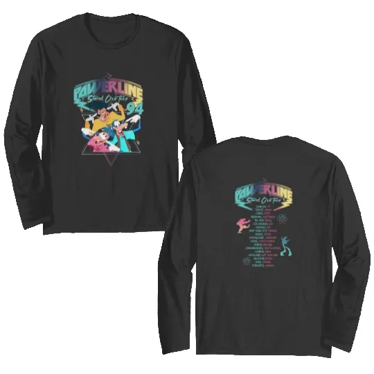 Vintage Disney Powerline Double Sided Long Sleeves, Powerline Stand Out Tour Double Sided Long Sleeves